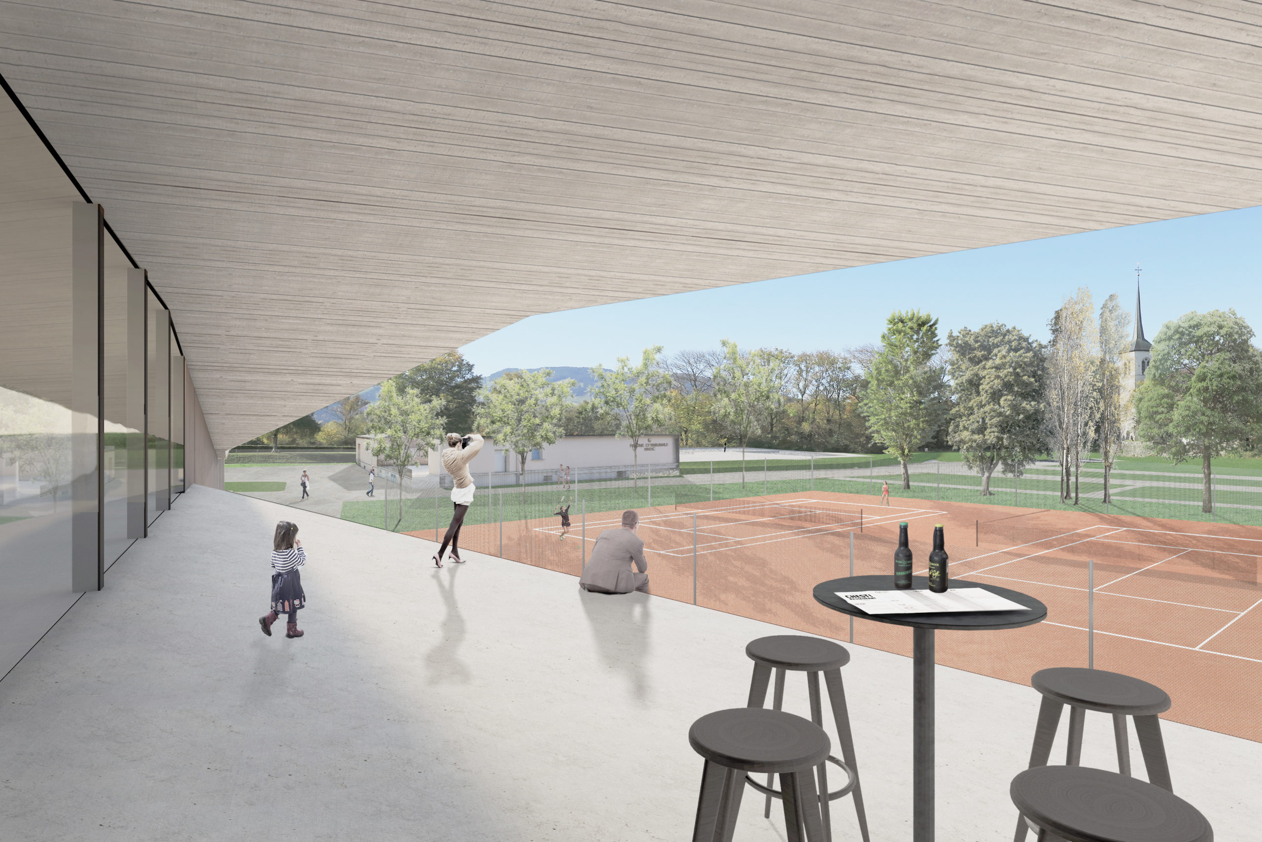 Complexe sportif à Broc
